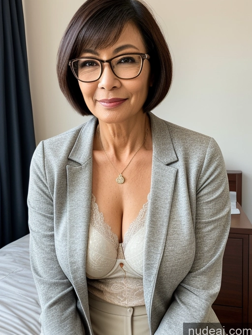 related ai porn images free for Milf Perfect Boobs Beautiful Glasses Perfect Body Short Hair Asian Blouse Bra Casual Jacket Professor Secretary Stylish Suit Cleavage Detailed Sexy Face 60s Bedroom