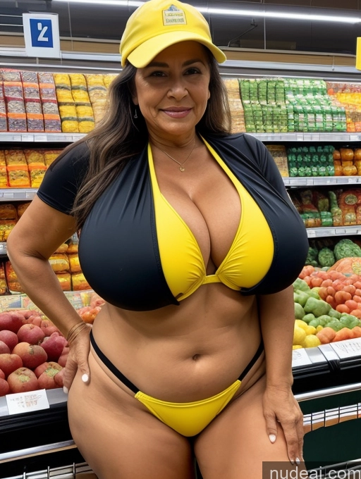 related ai porn images free for Milf One Busty Huge Boobs Thick Tanned Skin 80s Brazilian Front View Microkini Thong Grocery Construction Worker