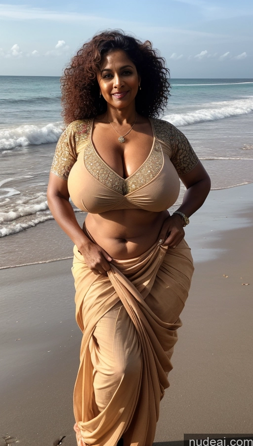 related ai porn images free for Milf Busty Huge Boobs Beautiful Tattoos Muscular Big Ass Abs Thick Big Hips Tall Curly Hair Dark Skin 60s Seductive Ginger Indian Beach Front View T-pose Blouse Sari Detailed Sexy Face