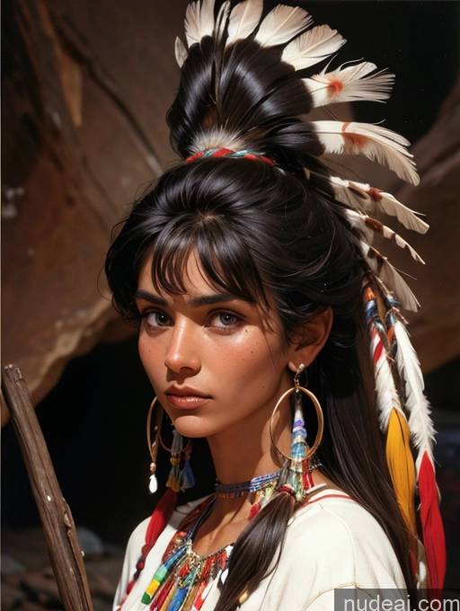 related ai porn images free for Tanned Skin Bangs Native American Art By Boris Vallejo Boris Vallejo Art Style Detailed Traditional Cave Front View