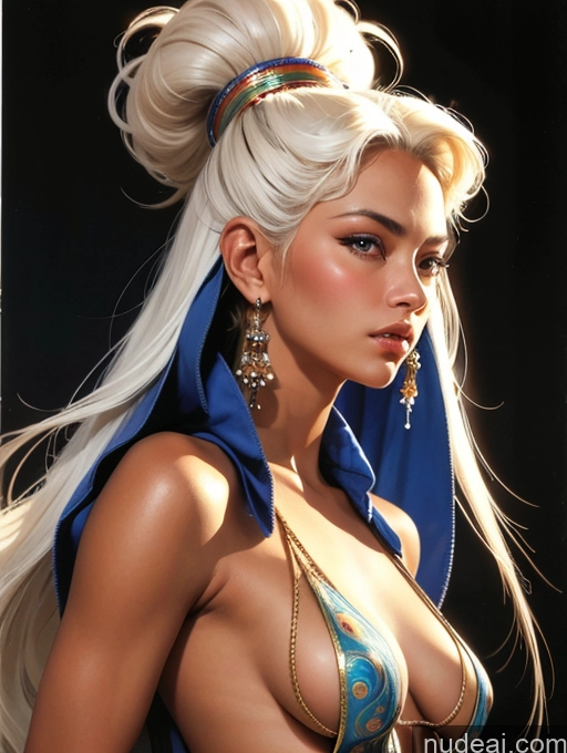 related ai porn images free for Tanned Skin Front View Traditional Art By Boris Vallejo Boris Vallejo Art Style White Hair Filipina