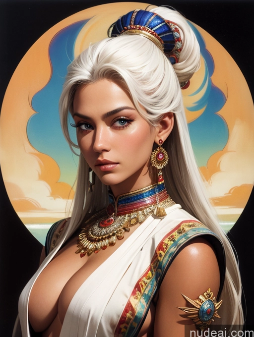 related ai porn images free for Tanned Skin Front View Traditional Art By Boris Vallejo Boris Vallejo Art Style White Hair Malaysian