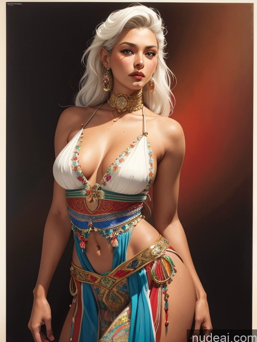 related ai porn images free for Tanned Skin Front View Traditional Art By Boris Vallejo Boris Vallejo Art Style White Hair Latina