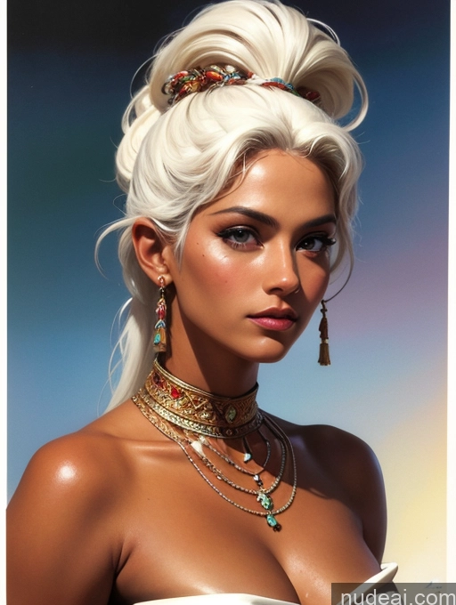 related ai porn images free for Tanned Skin Front View Traditional Art By Boris Vallejo Boris Vallejo Art Style White Hair Latina