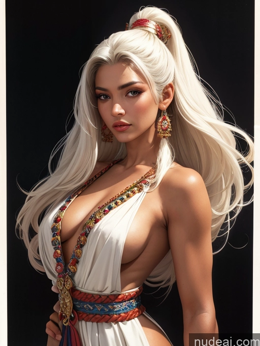 related ai porn images free for Tanned Skin Front View Traditional Art By Boris Vallejo Boris Vallejo Art Style White Hair Thai Long Hair