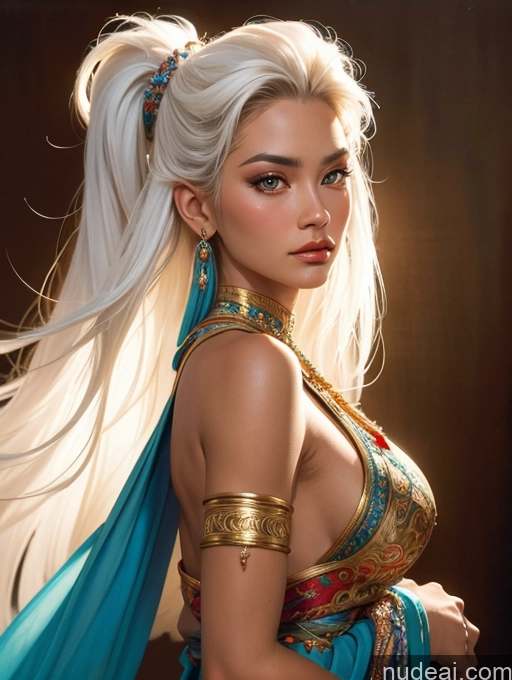 related ai porn images free for Tanned Skin Front View Traditional Art By Boris Vallejo Boris Vallejo Art Style White Hair Thai Long Hair