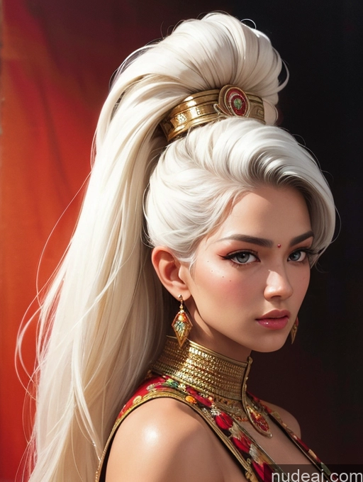 related ai porn images free for Tanned Skin Front View Traditional Art By Boris Vallejo Boris Vallejo Art Style White Hair Thai Long Hair