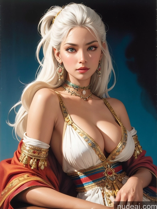 related ai porn images free for Traditional Art By Boris Vallejo Boris Vallejo Art Style White Hair Dynamic View Filipina Cleavage