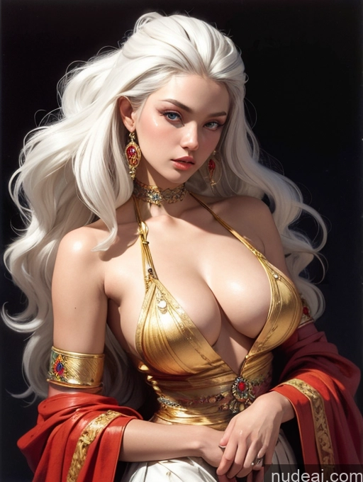 related ai porn images free for Traditional Art By Boris Vallejo Boris Vallejo Art Style White Hair Dynamic View Filipina Cleavage Long Hair