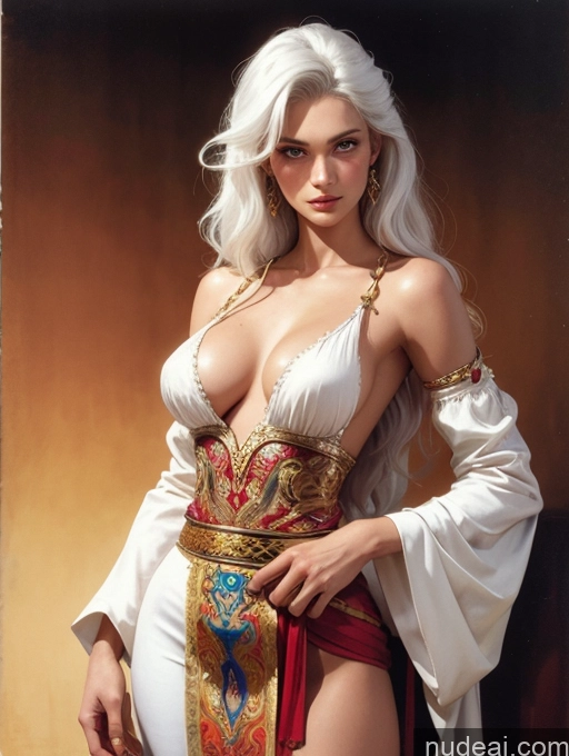 related ai porn images free for Traditional Art By Boris Vallejo Boris Vallejo Art Style White Hair Dynamic View Skinny Small Tits Medieval Indonesian