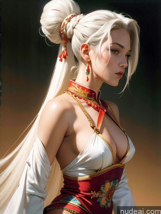 related ai porn images free for Traditional Art By Boris Vallejo Boris Vallejo Art Style White Hair Dynamic View Skinny Small Tits Vietnamese Makima, Braided Ponytail Long Hair