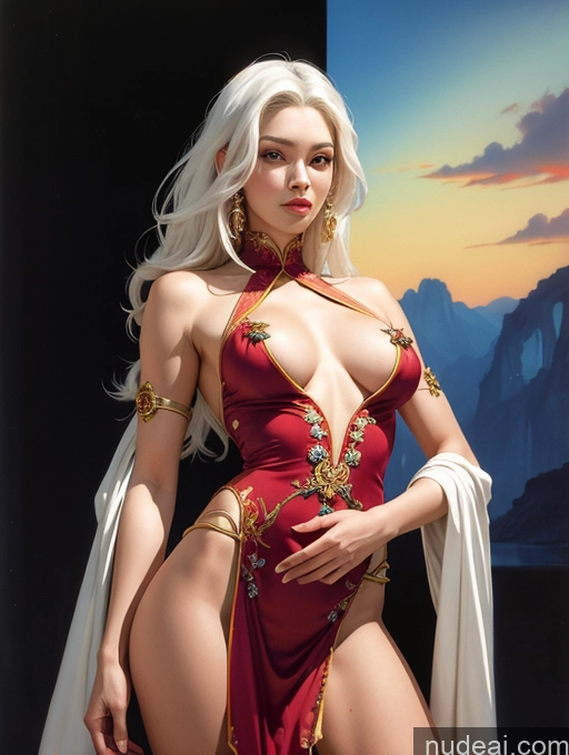 related ai porn images free for Traditional Art By Boris Vallejo Boris Vallejo Art Style White Hair Dynamic View Skinny Small Tits Vietnamese