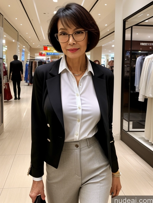 related ai porn images free for Milf Perfect Boobs Glasses Perfect Body Short Hair 70s Chinese Mall Blouse Bra Casual Jacket Professor Secretary Shirt Stylish Suit Cleavage Detailed