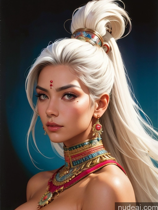 related ai porn images free for Traditional Art By Boris Vallejo Boris Vallejo Art Style White Hair Tanned Skin Thai Front View