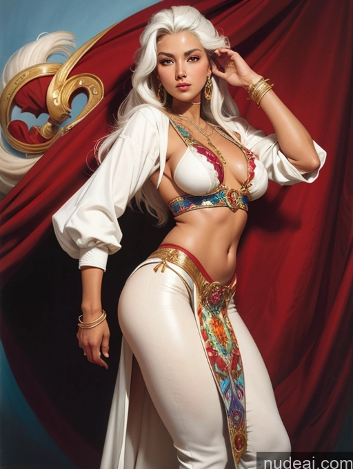 related ai porn images free for Traditional Art By Boris Vallejo Boris Vallejo Art Style White Hair Tanned Skin Front View Long Hair Filipina