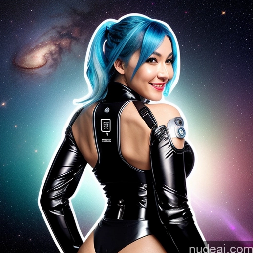 related ai porn images free for One Perfect Body 30s Ahegao Happy Blue Hair Small Tits Back View Cyborg Big Hips Long Hair Space Suit Transparent Black