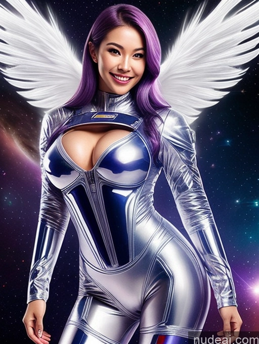 related ai porn images free for Cyborg One Perfect Boobs Small Tits Perfect Body 30s Happy Ahegao Purple Hair Thai Front View Angel Face Mask Space Suit Transparent