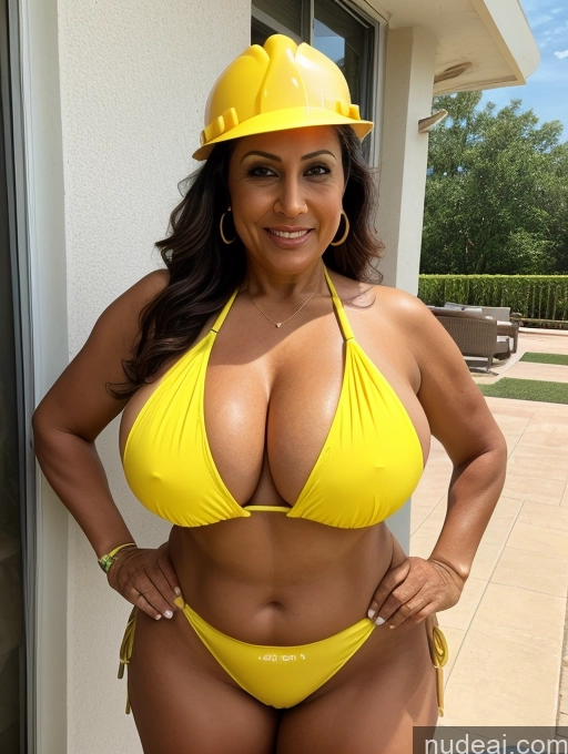 related ai porn images free for Milf One Busty Huge Boobs Thick Tanned Skin Front View Microkini Thong Construction Worker Maid Indian 60s