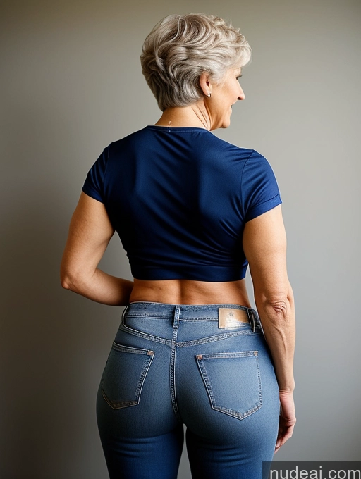 related ai porn images free for 80s Working Out Jeans Pixie Back View