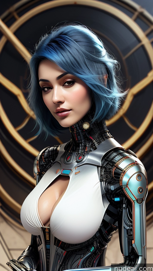 related ai porn images free for Busty Perfect Boobs Pubic Hair Tanned Skin Futuristicbot V2 Phoenixdress Huge Tits, Hard Nipples Blue Hair Persian