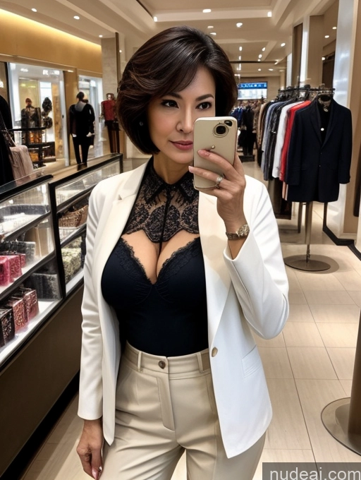 related ai porn images free for Milf Perfect Boobs Perfect Body Short Hair 70s Chinese Mall Blouse Bra Casual Jacket Professor Secretary Shirt Stylish Suit Cleavage Detailed