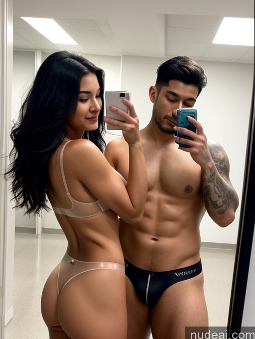 related ai porn images free for Woman + Man Two Muscular Tattoos Chubby Thick 18 Laughing Black Hair Long Hair Mirror Selfie Front View Nude Transparent Chinese Satin Push-up Bra Hospital Spreading Legs