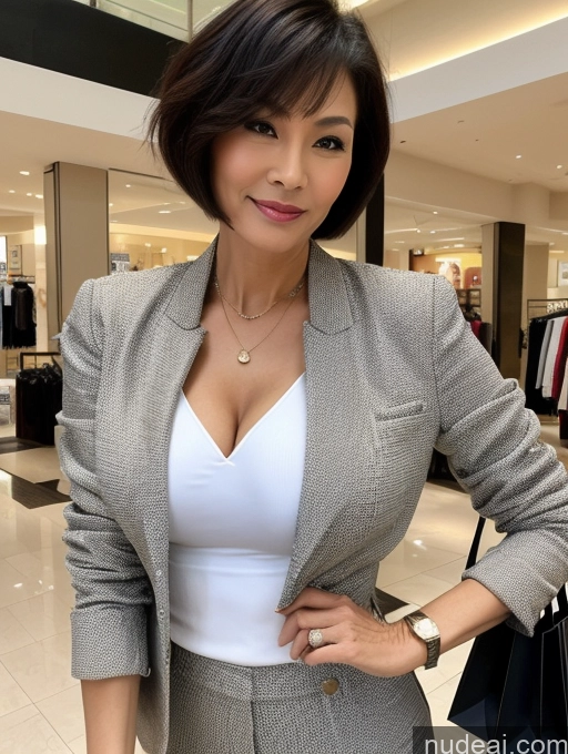 related ai porn images free for Milf Perfect Boobs Perfect Body Short Hair 70s Chinese Mall Blouse Bra Casual Jacket Professor Secretary Shirt Stylish Suit Cleavage Detailed