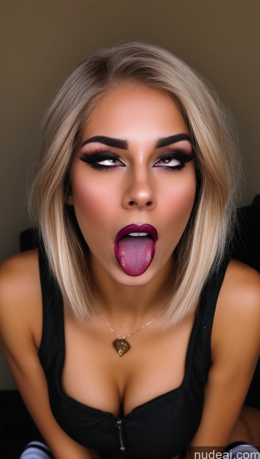 ai nude image of blond woman with a pink tongue sticking out her tongue pics of Small Tits Beautiful Lipstick Big Ass Skinny Tanned Skin Dark Skin Orgasm Ahegao Blonde Brazilian Skin Detail (beta) Detailed Last Vampire High Socks Micro Skirt Massage Dark Lighting Short Hair Laughing Angry 20s