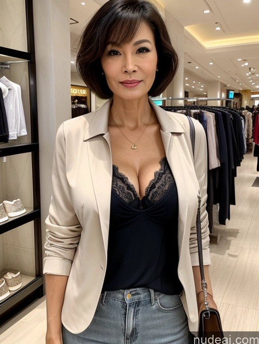 related ai porn images free for Milf Perfect Boobs Perfect Body Short Hair 70s Chinese Mall Blouse Bra Casual Jacket Professor Secretary Shirt Stylish Suit Cleavage Detailed