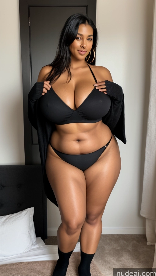 related ai porn images free for Model One Huge Boobs Beautiful Thick Big Hips Long Legs Tall Chubby Dark Skin Oiled Body Open Towel 40s Seductive Sexy Face Black Hair Latina Nude Gold Jewelry Jewelry Dark Lighting High Socks Thigh Socks Bedroom