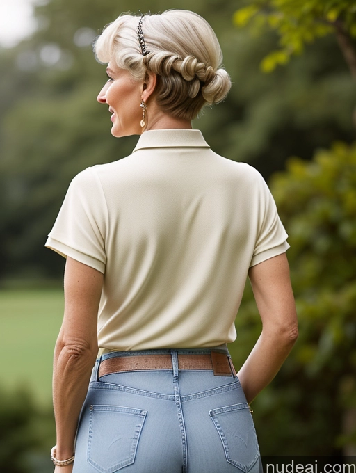 related ai porn images free for German Bending Over Jeans Pearl Jewelry Polo Back View 80s Pixie