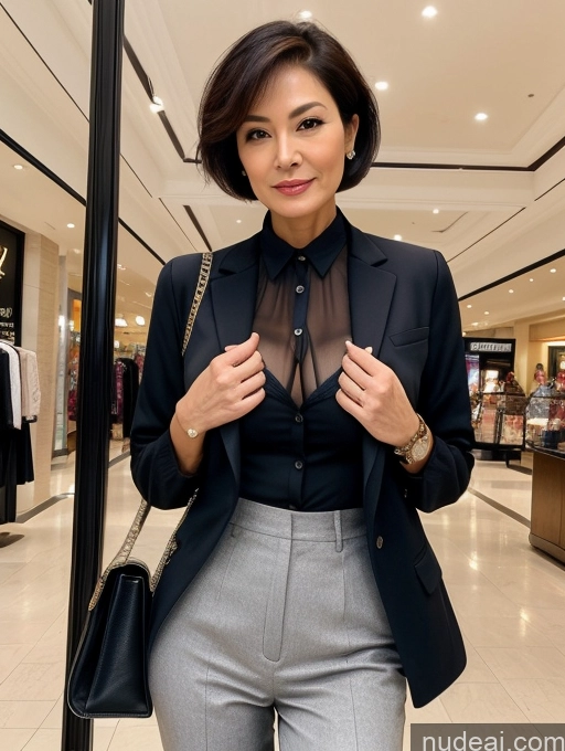 related ai porn images free for Milf Perfect Boobs Perfect Body Short Hair 70s Chinese Mall Blouse Bra Casual Jacket Professor Secretary Shirt Stylish Suit Cleavage Detailed