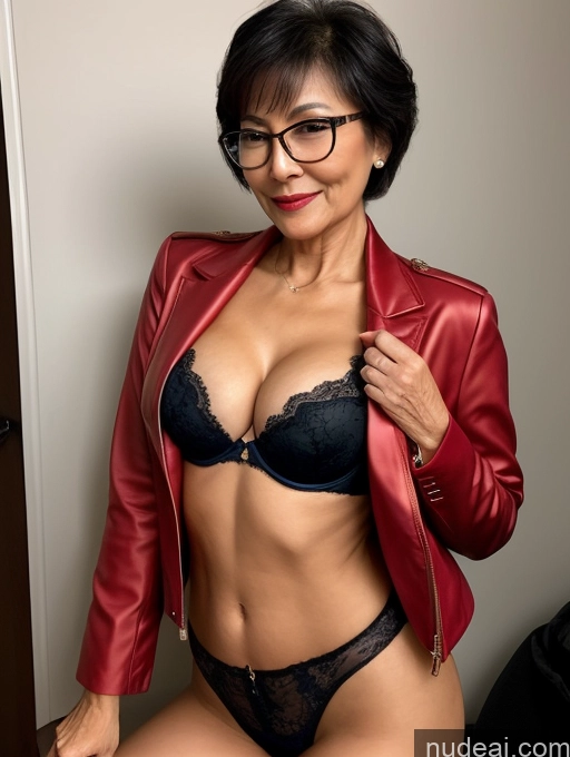 related ai porn images free for Milf Two Perfect Boobs Beautiful Glasses Perfect Body 70s Pixie Chinese Party Bra High Heels Jacket Professor Secretary Stylish Suit Cleavage Detailed Sexy Face Dark Lighting