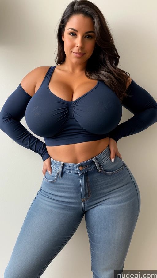 related ai porn images free for Perfect Boobs Busty Athlete Big Ass Big Hips Jeans Front View