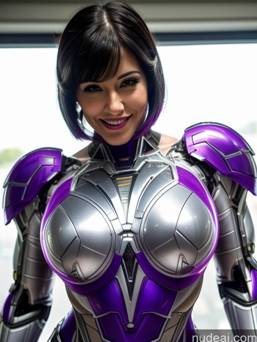 related ai porn images free for Woman Bodybuilder Cyborg Busty Muscular Abs Black Hair Purple Hair Bobcut SSS: A-Mecha Musume A素体机娘 Neon Lights Clothes: Purple Portuguese Close-up View Superhero Perfect Boobs 30s Laughing Happy Transparent