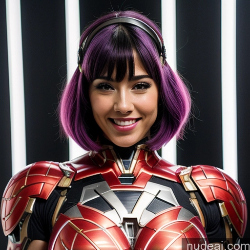 related ai porn images free for Woman Bodybuilder Cyborg Busty Muscular Abs Black Hair Purple Hair Bobcut SSS: A-Mecha Musume A素体机娘 Neon Lights Clothes: Purple Portuguese Superhero Perfect Boobs 30s Laughing Happy Transparent Front View