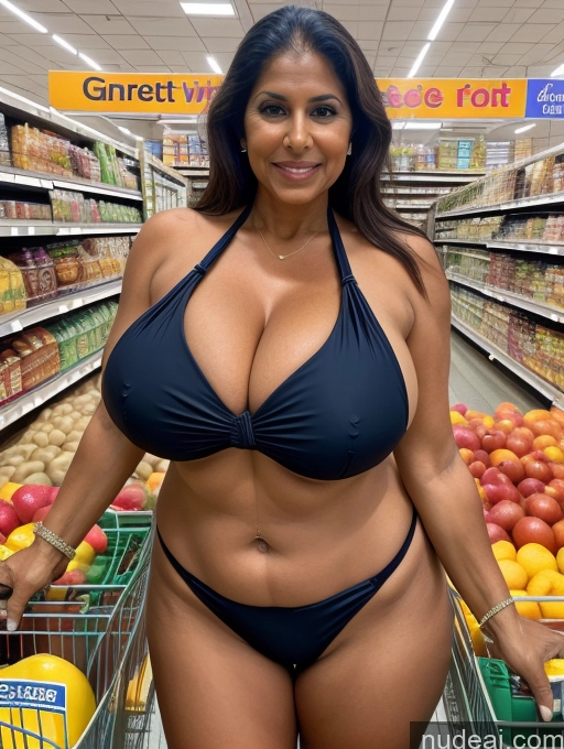 related ai porn images free for Milf One Busty Huge Boobs Thick Tanned Skin Front View Microkini Thong Indian 60s Grocery