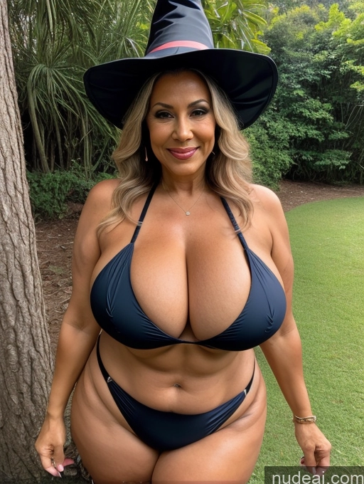 related ai porn images free for Milf One Busty Huge Boobs Thick Tanned Skin Front View Microkini Thong 70s Brazilian Witch Lumberjack