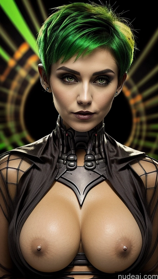 related ai porn images free for Perfect Boobs Pubic Hair Tanned Skin French Halloween Futuristicbot V2 Green Hair Pixie Huge Tits, Hard Nipples