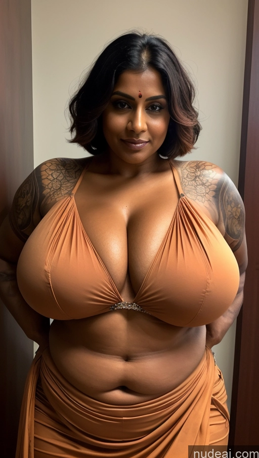 related ai porn images free for Milf Huge Boobs Beautiful Tattoos Thick Big Hips Tall Dark Skin 50s Seductive Indian Cleavage Sexy Face Ginger Pixie Close-up View Blouse Sari T-pose Muscular Hell