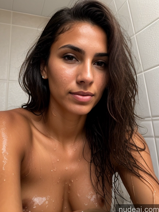 related ai porn images free for Woman Beautiful Skinny Perfect Body Tanned Skin 18 Brunette Messy Latina Shower Front View Nude Serious Cumshot