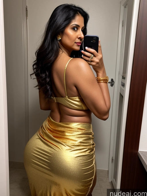 related ai porn images free for Milf One Huge Boobs Big Ass Tanned Skin Thick 50s Seductive Black Hair Long Hair Indian Mirror Selfie Bathroom Back View Bending Over Sari Cleavage Gold Jewelry Bright Lighting