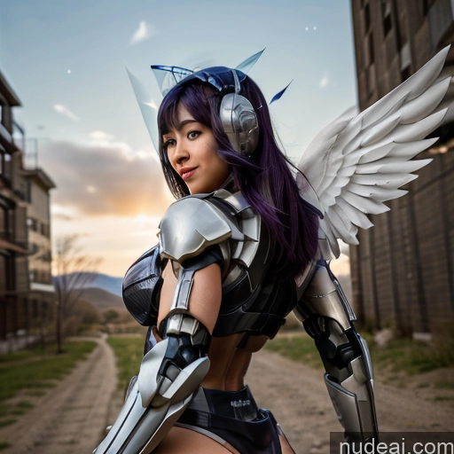 related ai porn images free for Woman Bodybuilder Cyborg Busty Black Hair Purple Hair Bobcut Asian Latina Mech Suit Sci-fi Armor Space Suit SuperMecha: A-Mecha Musume A素体机娘 Perfect Body 30s Happy Laughing Ahegao Back View Angel Has Wings Partially Nude