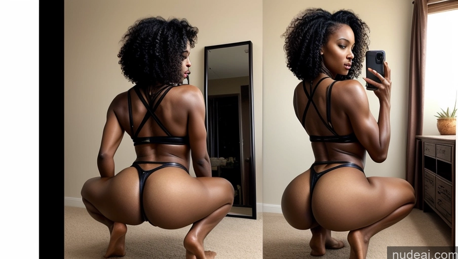 related ai porn images free for Several Perfect Boobs Tattoos Muscular Beautiful Tall Black Hair Curly Hair African Mirror Selfie Front View Nude Bdsm Dominatrix Bright Lighting Detailed Woman 20s Oasis Squatting Seductive