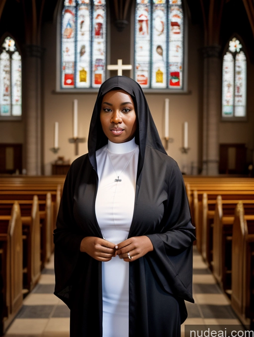 related ai porn images free for African Busty Big Ass Thick Big Hips Perfect Body Short Hair 30s One Detailed Church Nun Front View Cleavage