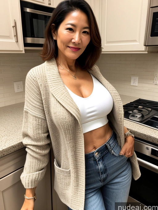 related ai porn images free for Milf Two Perfect Boobs Perfect Body 70s Kitchen Jacket Jeans Casual Stylish Secretary Professor Topless Detailed Sweater Korean