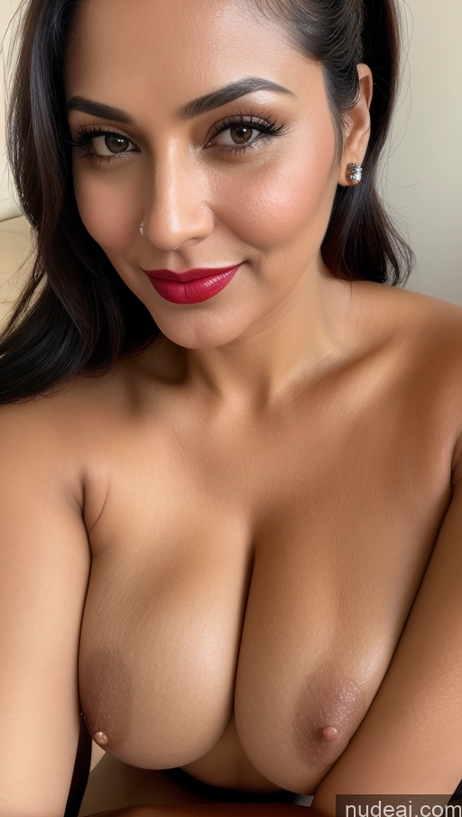 related ai porn images free for Woman One Busty Perfect Boobs Beautiful Lipstick Thick 40s Black Hair Ponytail Indian Close-up View