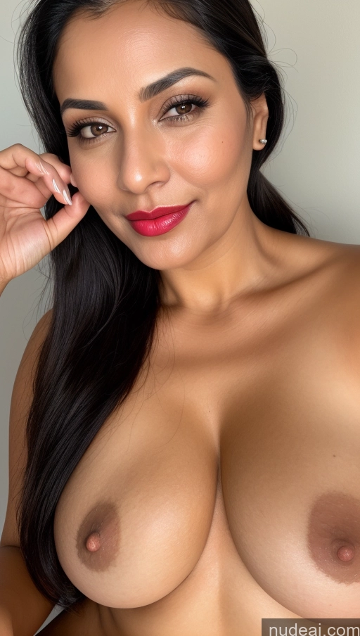 related ai porn images free for Woman One Busty Perfect Boobs Beautiful Lipstick Thick 40s Black Hair Ponytail Indian Close-up View Detailed