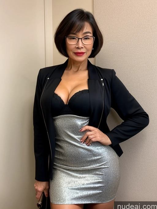 related ai porn images free for Two Milf Perfect Boobs Perfect Body Beautiful Glasses Lipstick 70s Seductive Sexy Face Short Hair Chinese Party Dress Jacket Stylish High Heels Secretary Professor Cleavage Detailed Skin Detail (beta)