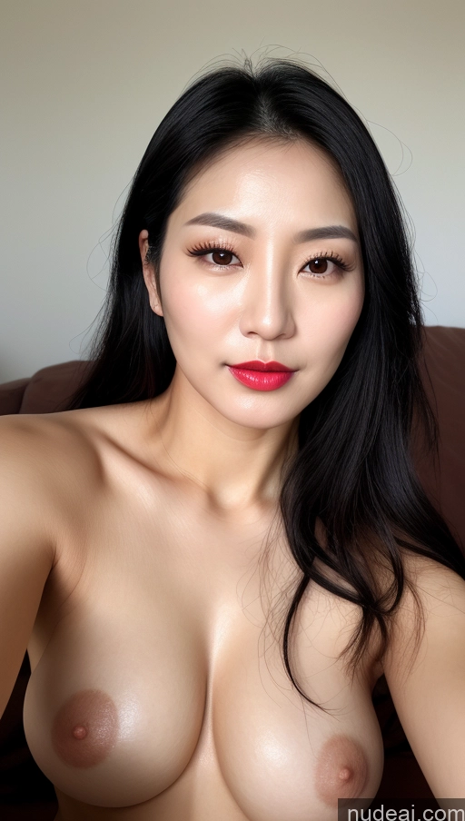 related ai porn images free for Woman One Perfect Boobs Beautiful Lipstick Black Hair Close-up View Detailed 30s Korean Slicked